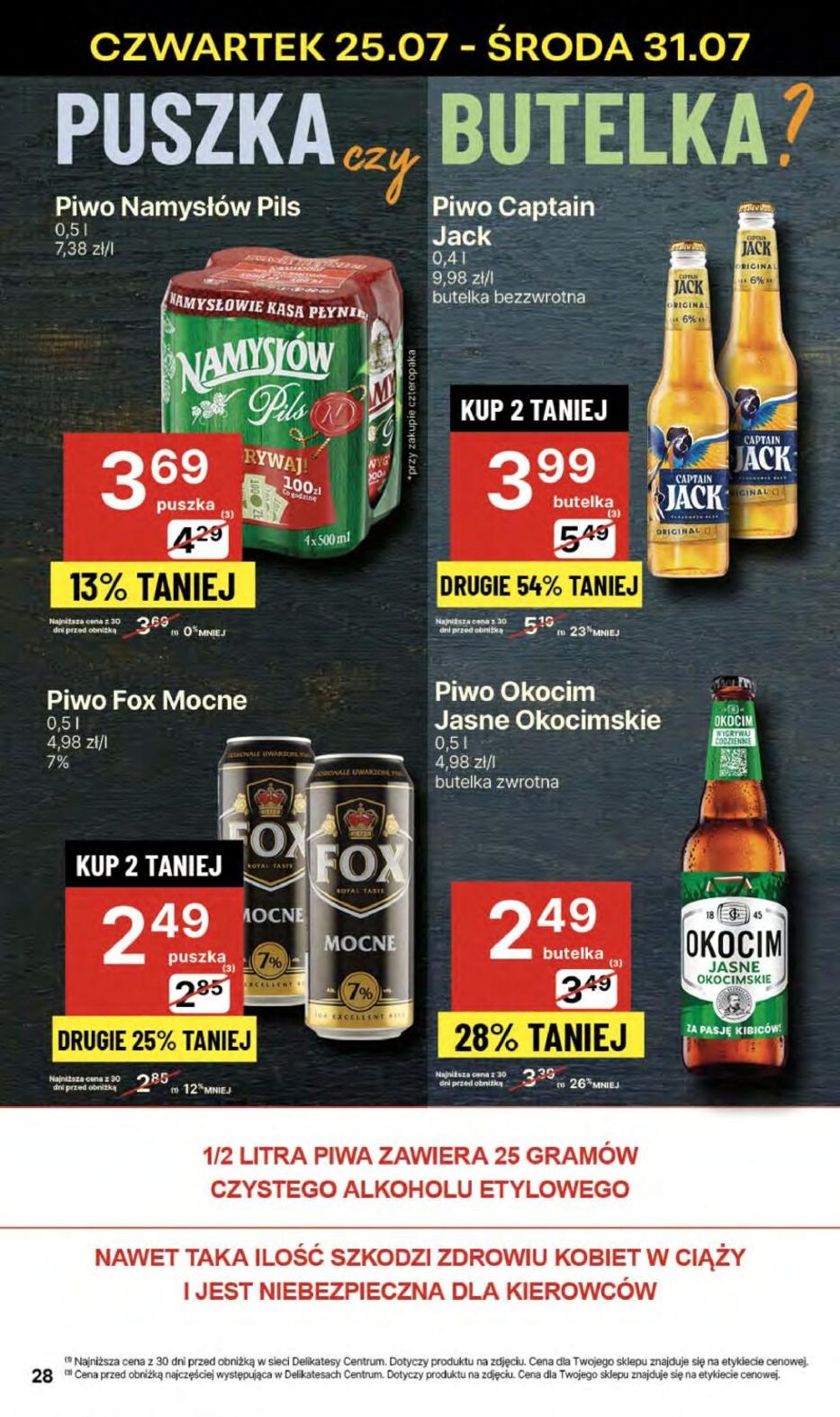 Gazetka promocyjna Delikatesy Centrum str. 28