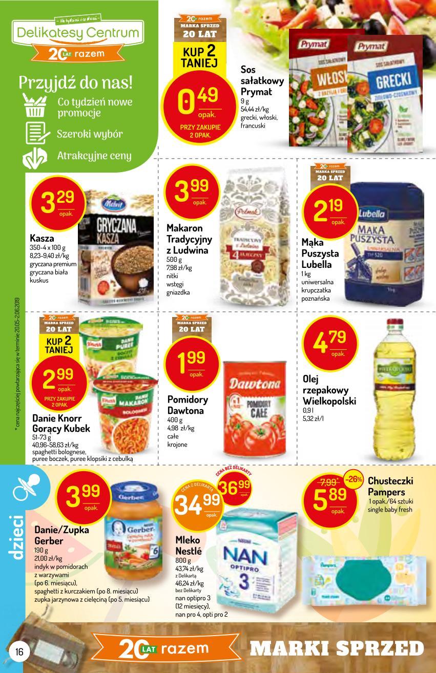 Gazetka promocyjna Delikatesy Centrum str. 16