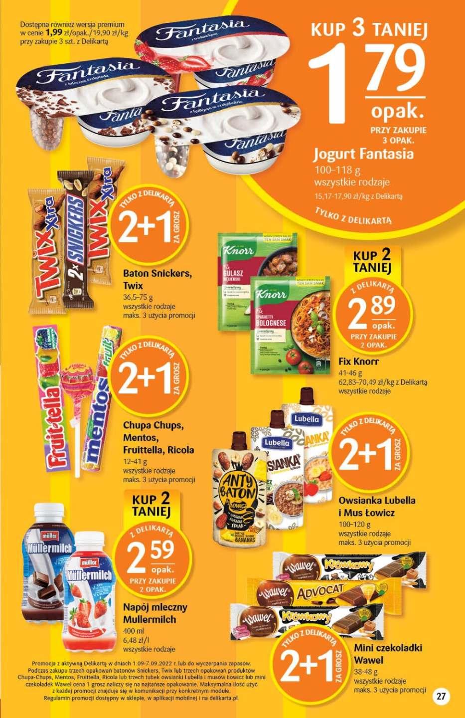 Gazetka promocyjna Delikatesy Centrum str. 27