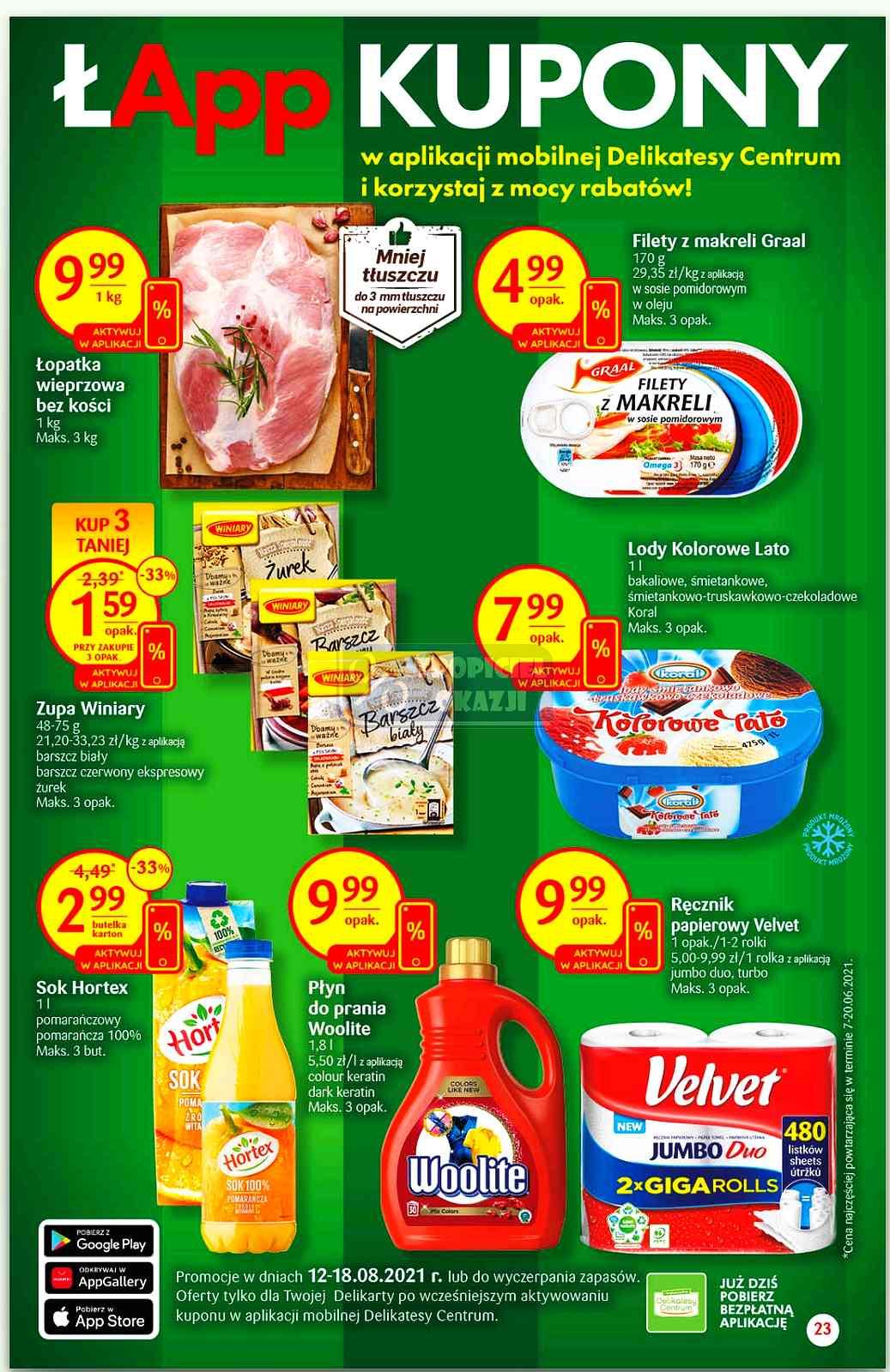 Gazetka promocyjna Delikatesy Centrum str. 23