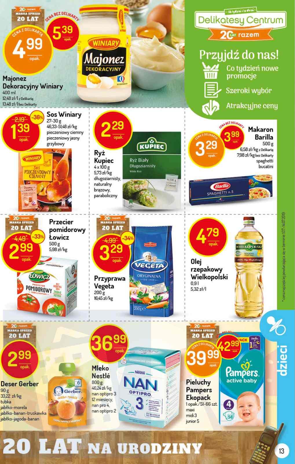 Gazetka promocyjna Delikatesy Centrum str. 13