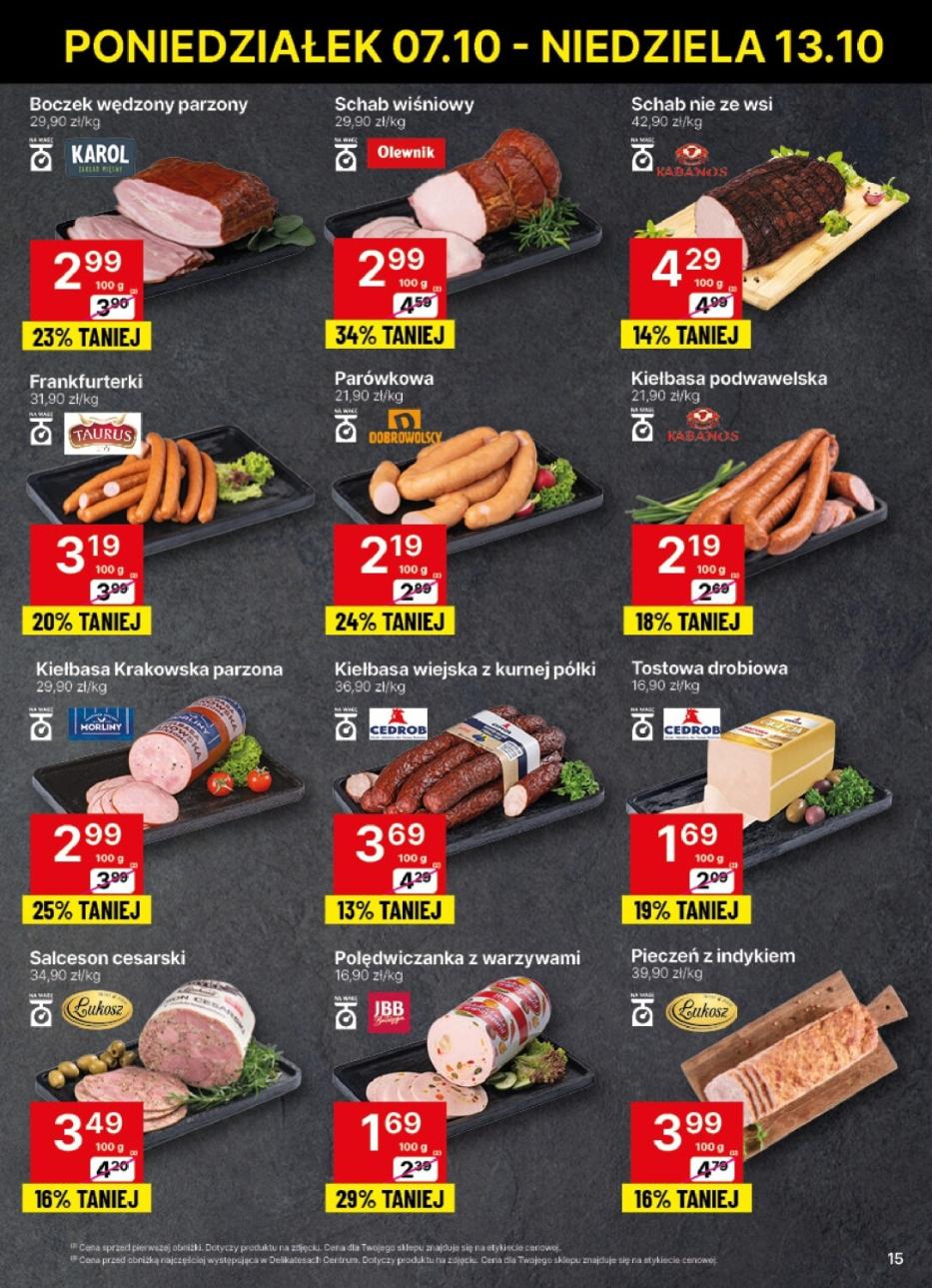 Gazetka promocyjna Delikatesy Centrum str. 15