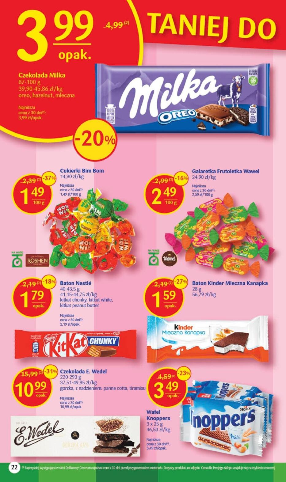 Gazetka promocyjna Delikatesy Centrum str. 22