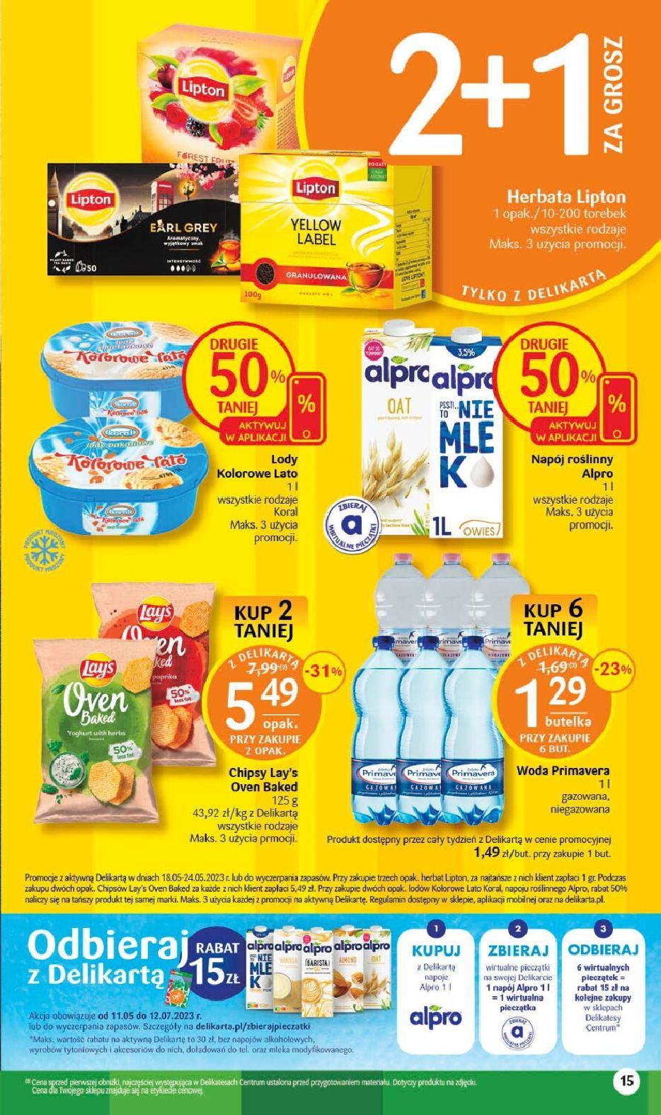 Gazetka promocyjna Delikatesy Centrum str. 15