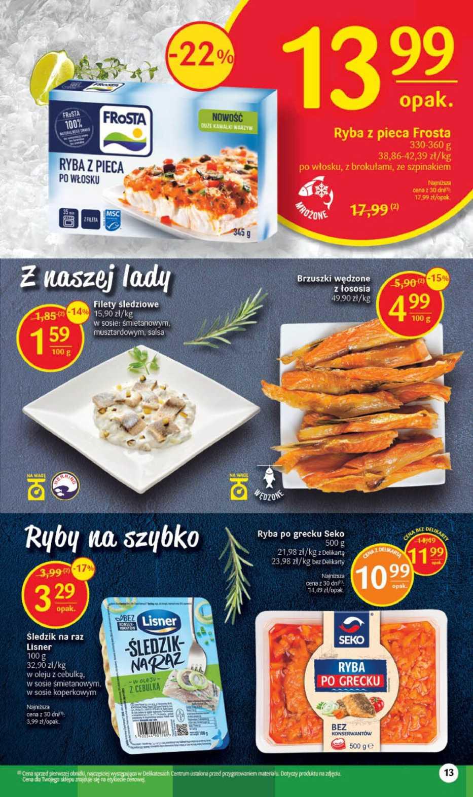 Gazetka promocyjna Delikatesy Centrum str. 13
