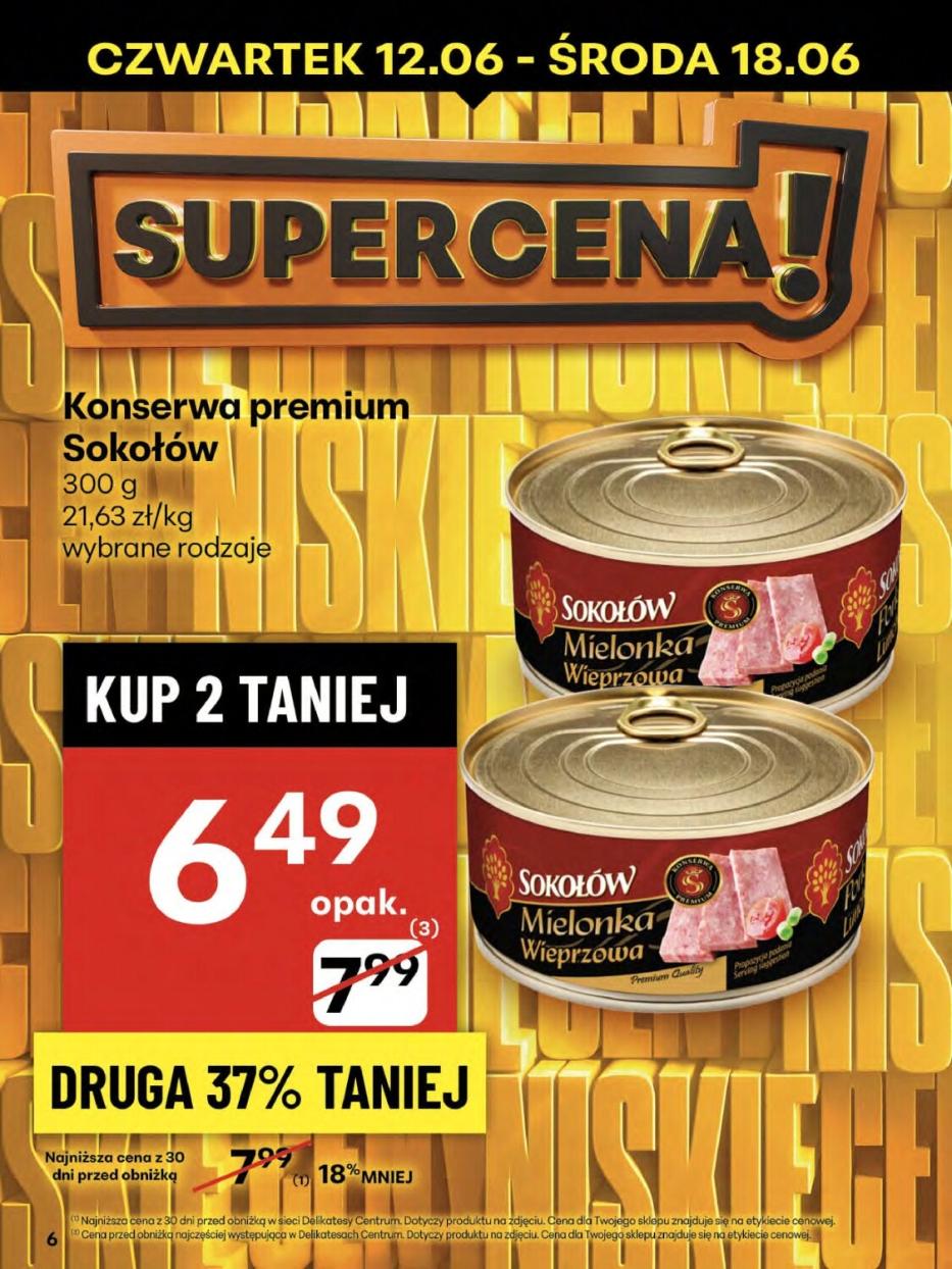 Gazetka promocyjna Delikatesy Centrum str. 6