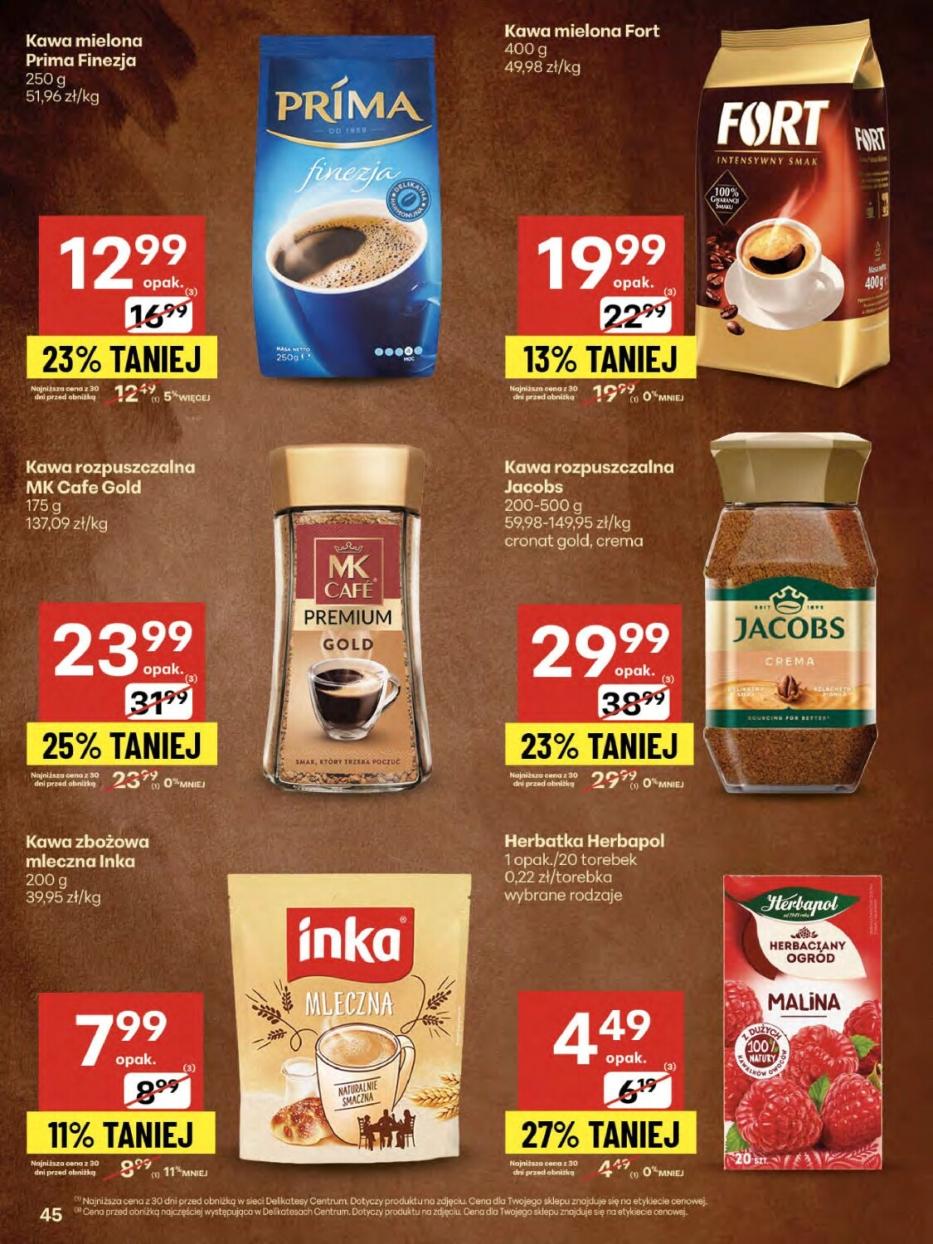Gazetka promocyjna Delikatesy Centrum str. 45