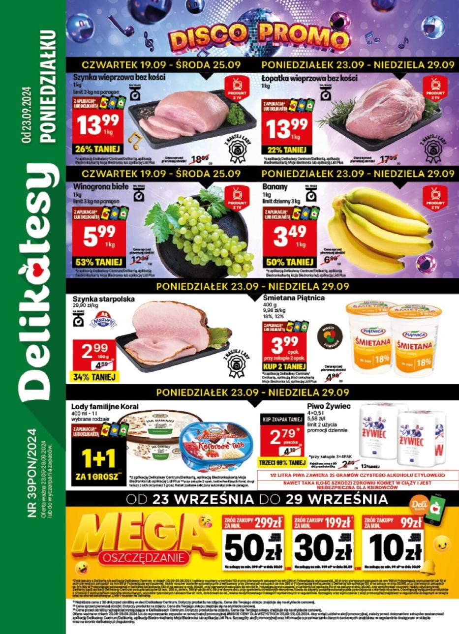 Gazetka promocyjna Delikatesy Centrum str. 1