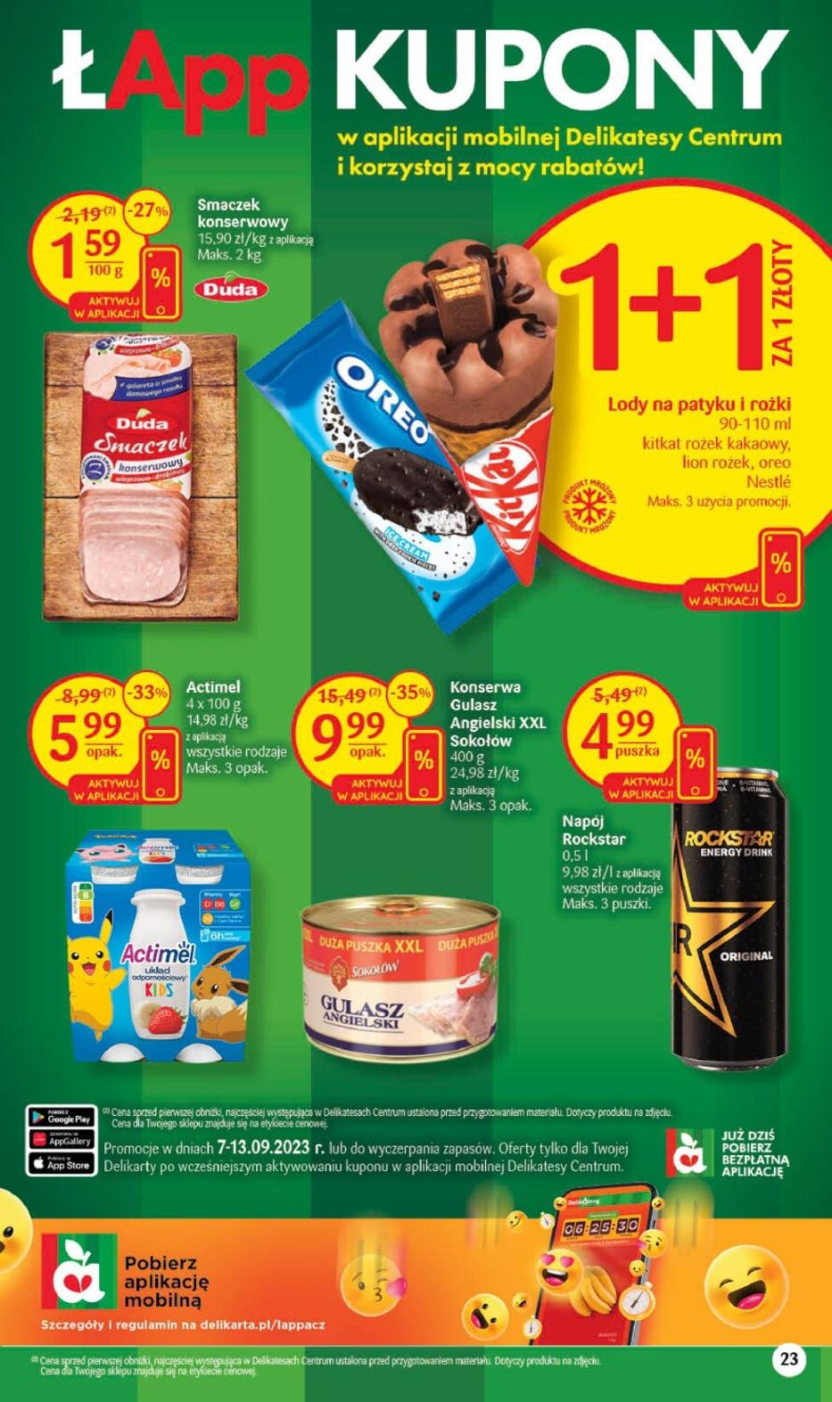 Gazetka promocyjna Delikatesy Centrum str. 23