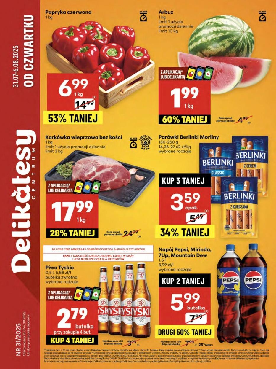 Gazetka promocyjna Delikatesy Centrum str. 1
