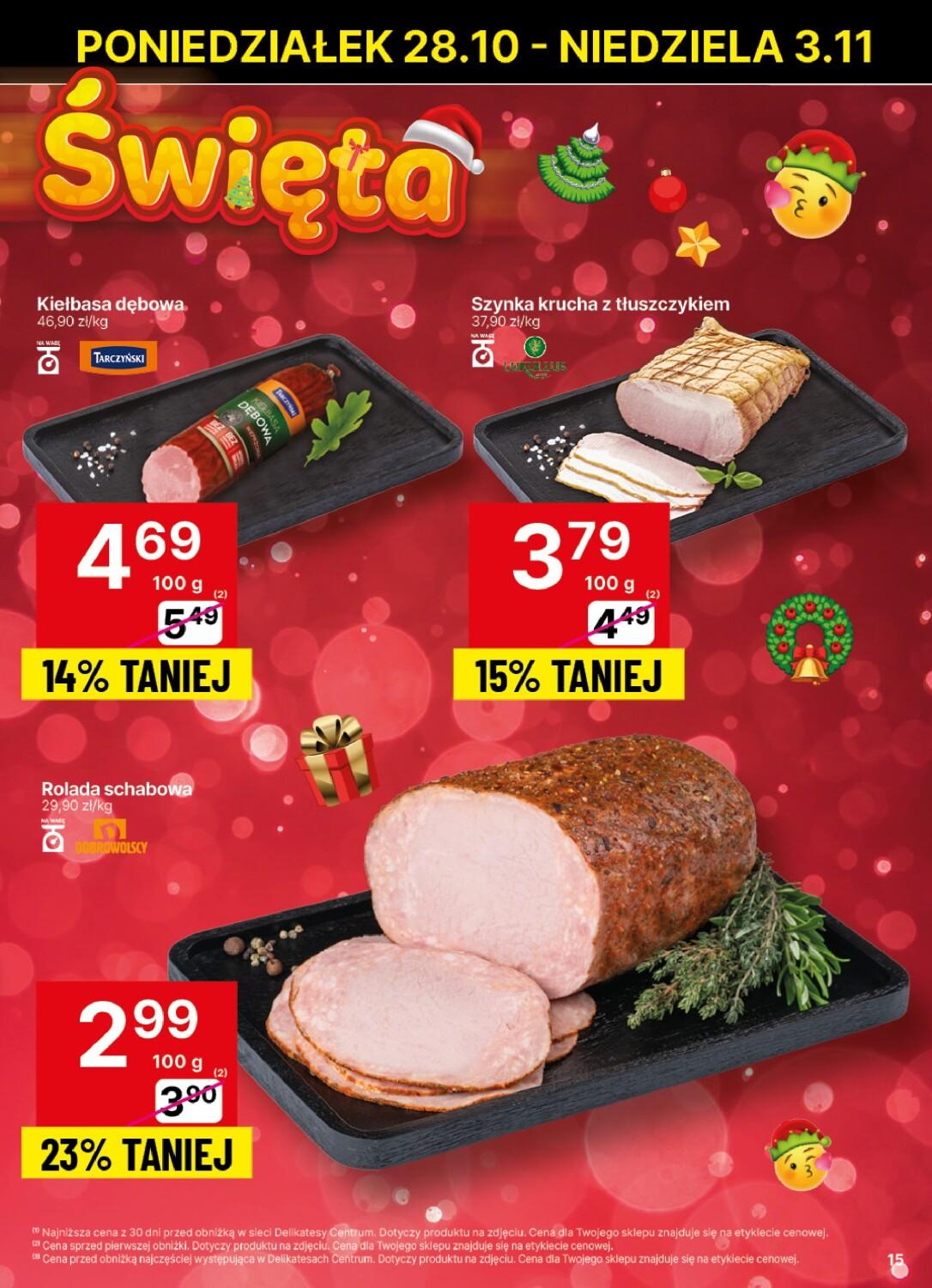Gazetka promocyjna Delikatesy Centrum str. 15