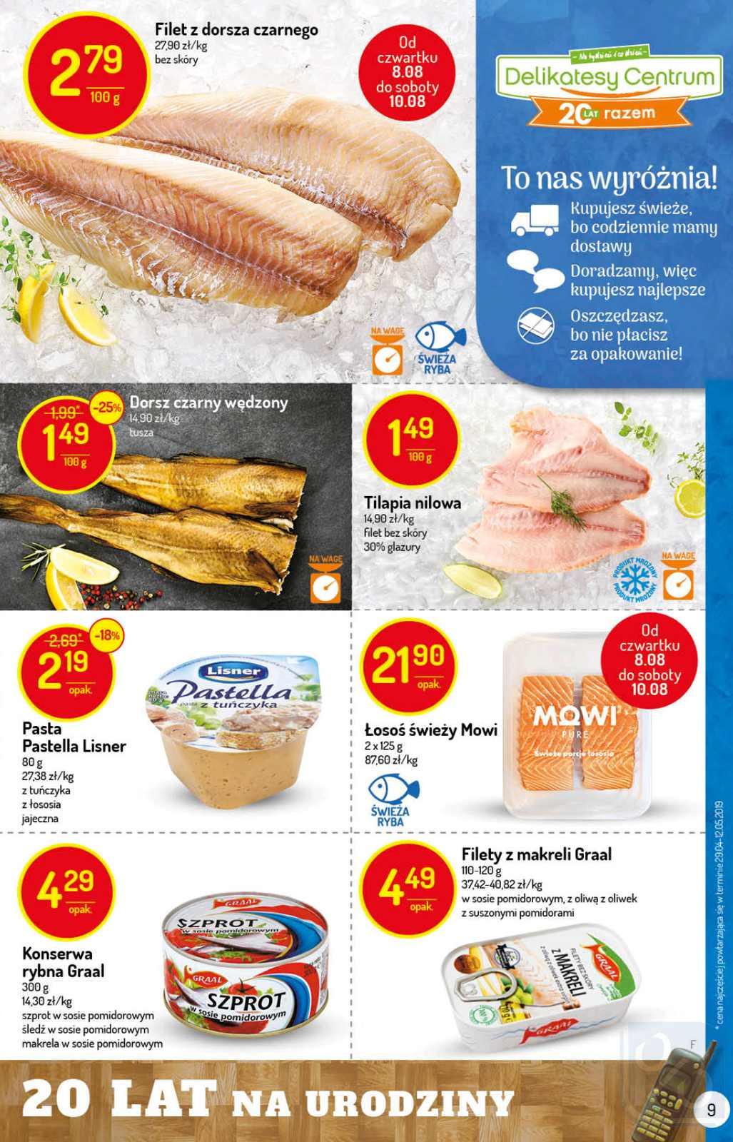 Gazetka promocyjna Delikatesy Centrum str. 9