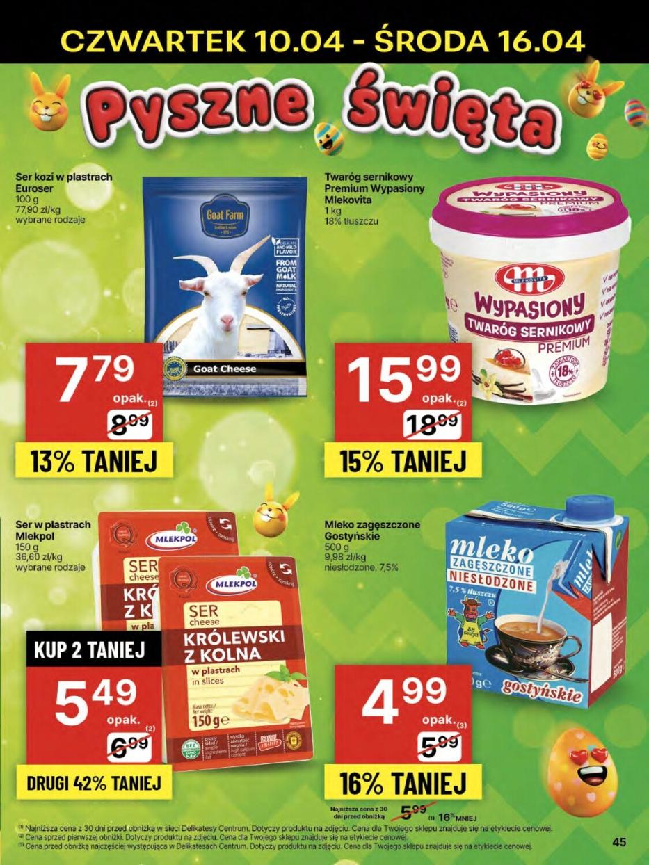 Gazetka promocyjna Delikatesy Centrum str. 45