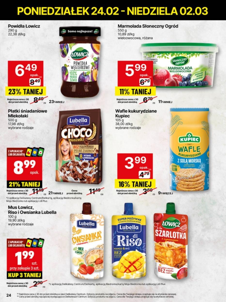 Gazetka promocyjna Delikatesy Centrum str. 24