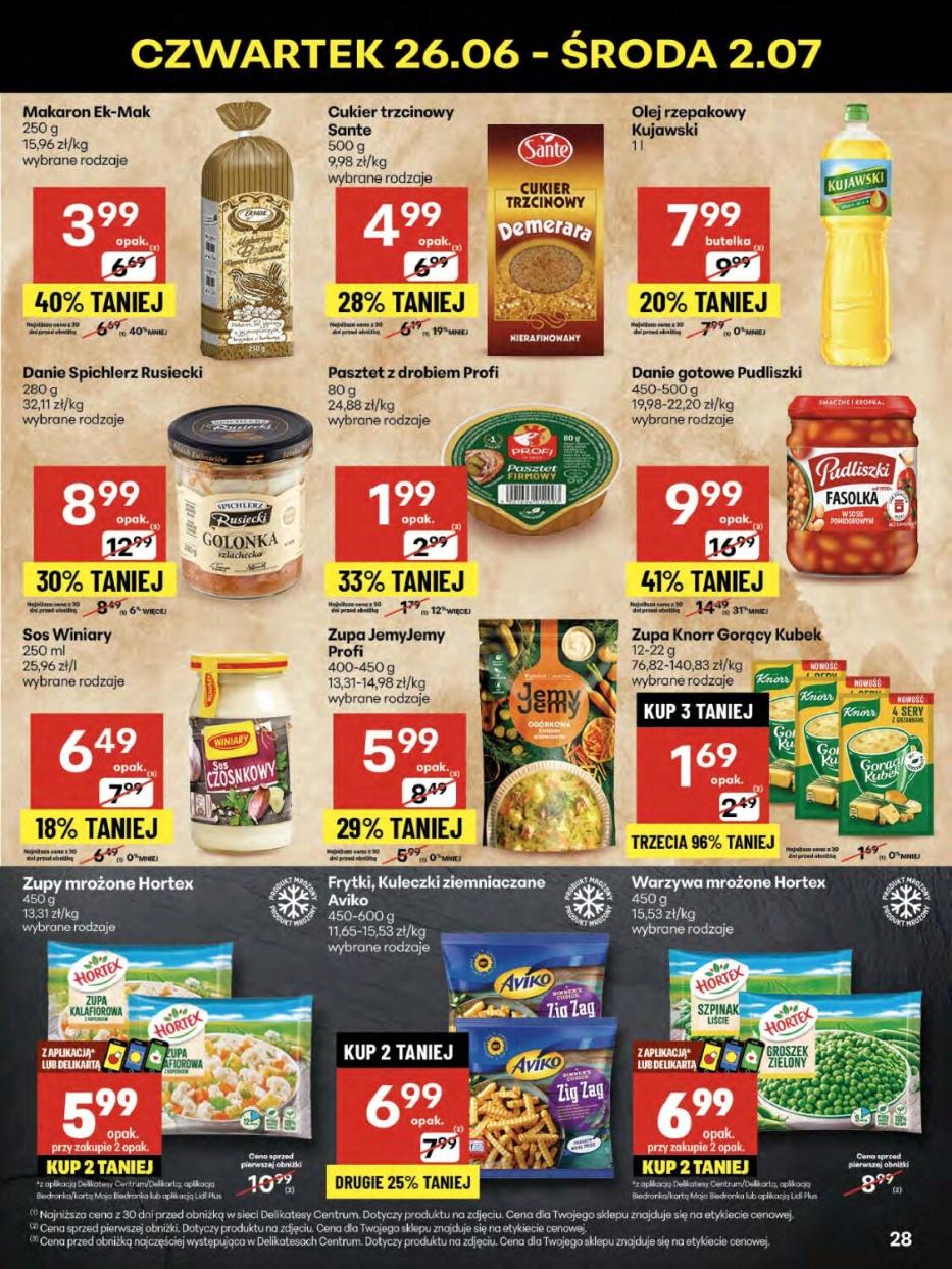 Gazetka promocyjna Delikatesy Centrum str. 28