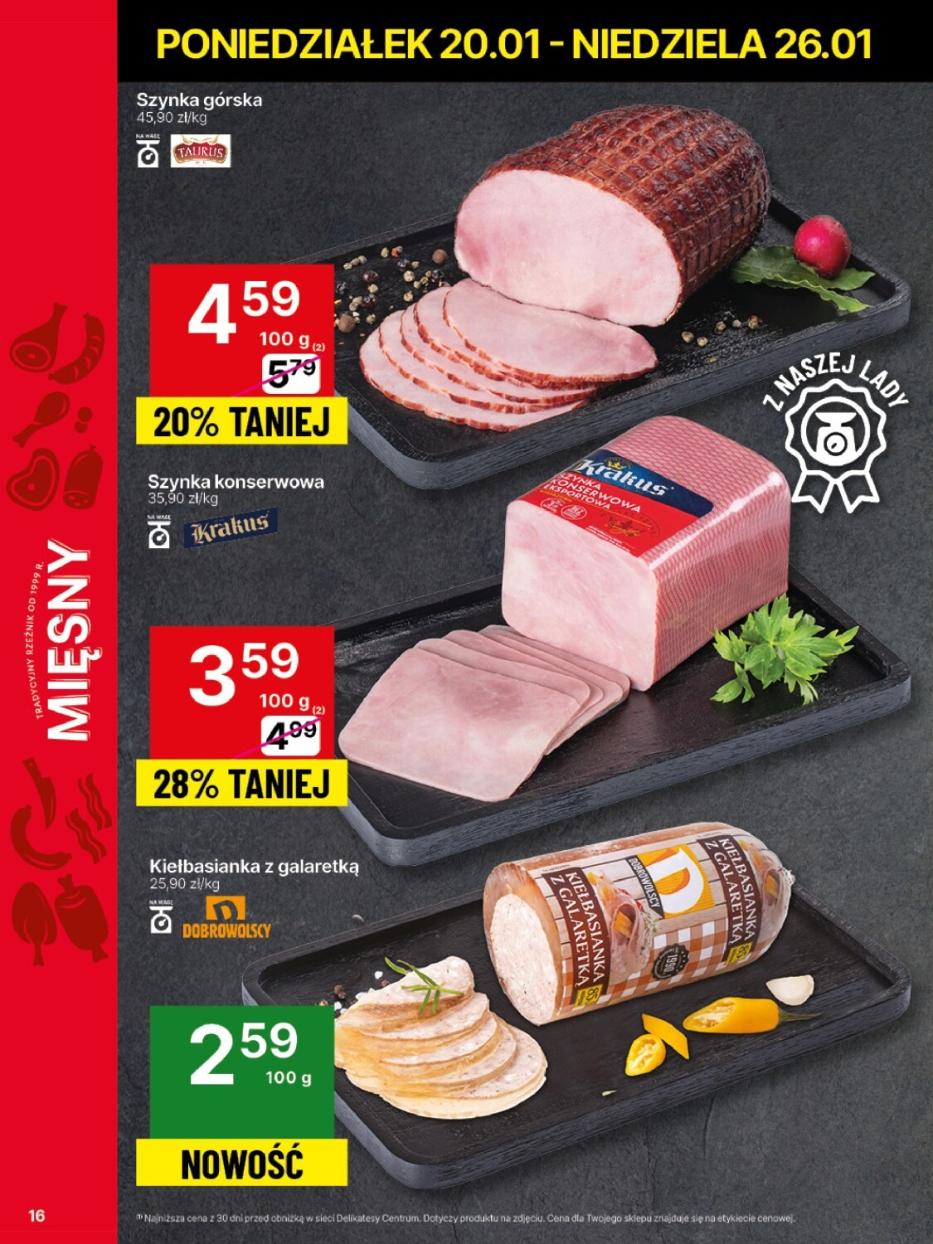 Gazetka promocyjna Delikatesy Centrum str. 16