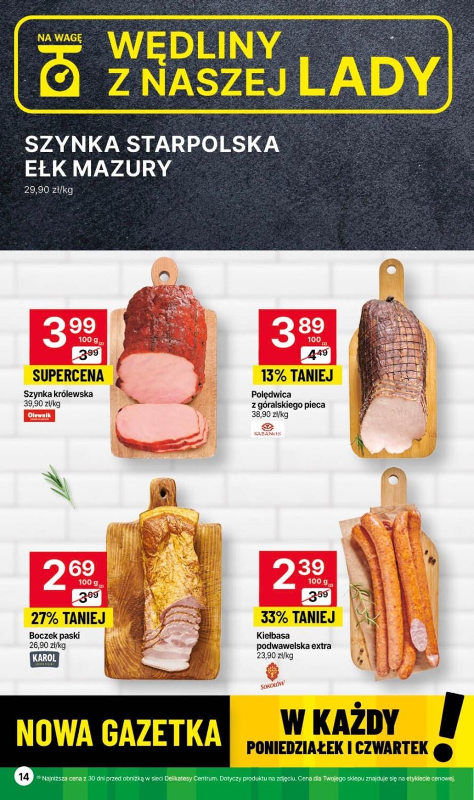 Gazetka promocyjna Delikatesy Centrum str. 14