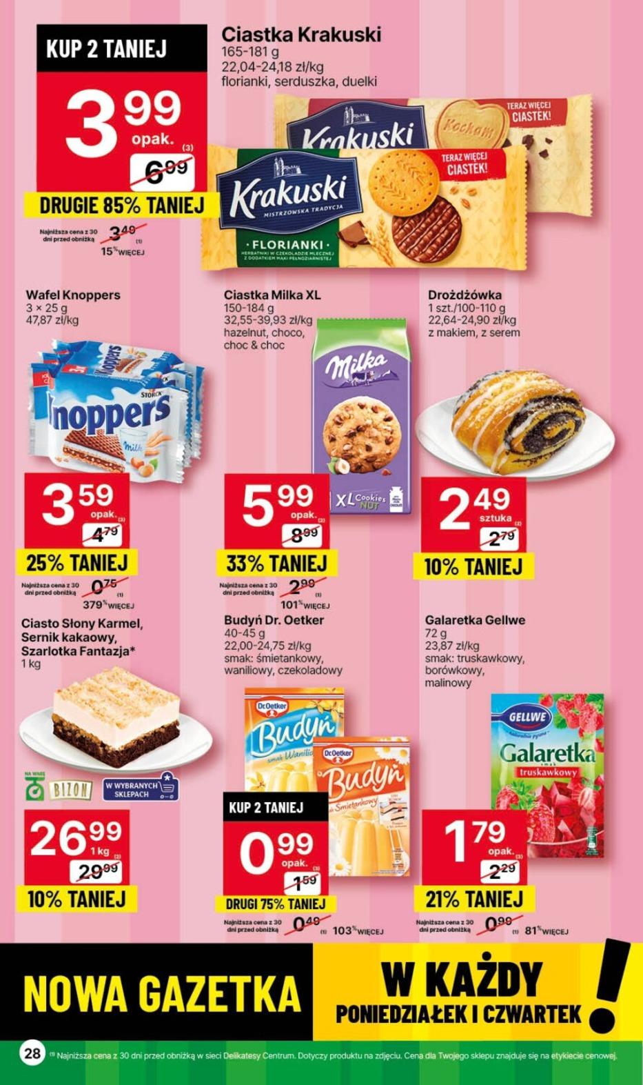 Gazetka promocyjna Delikatesy Centrum str. 28