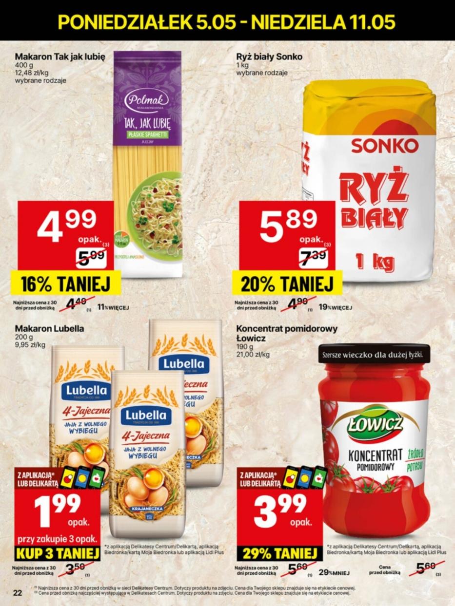 Gazetka promocyjna Delikatesy Centrum str. 22