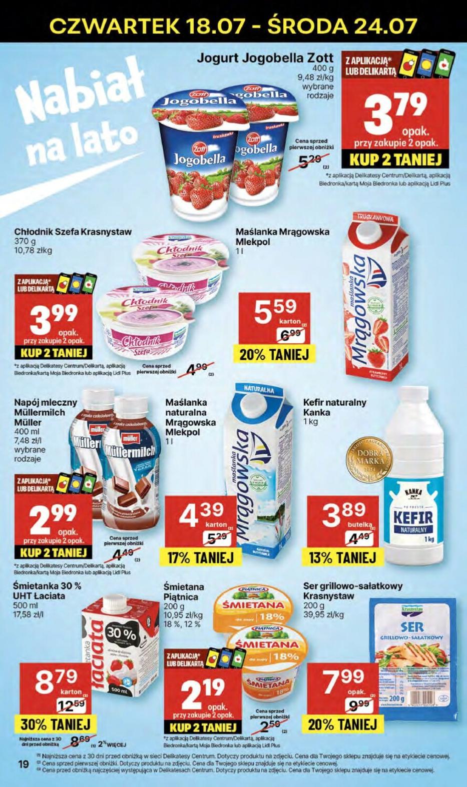 Gazetka promocyjna Delikatesy Centrum str. 19