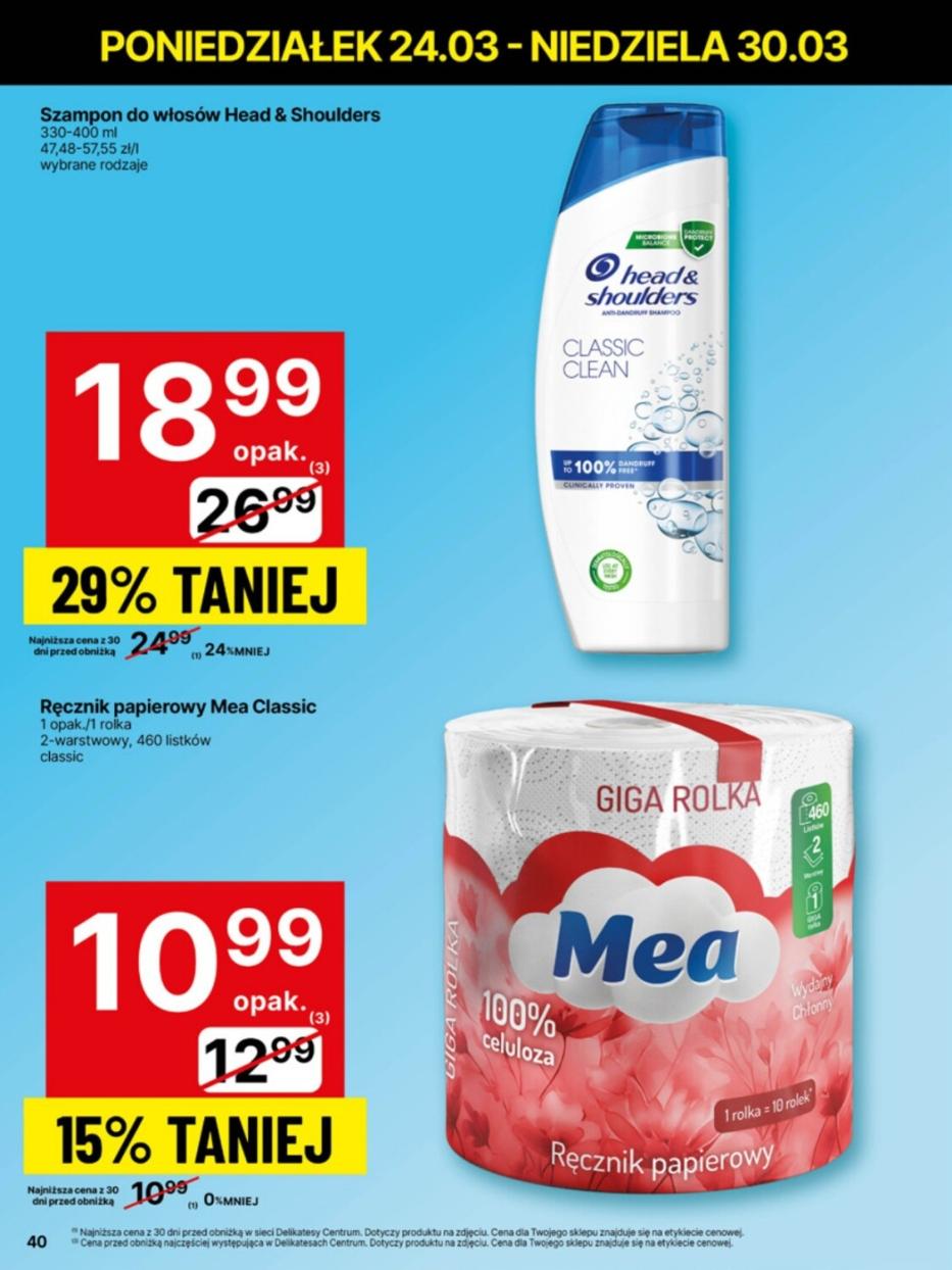 Gazetka promocyjna Delikatesy Centrum str. 40