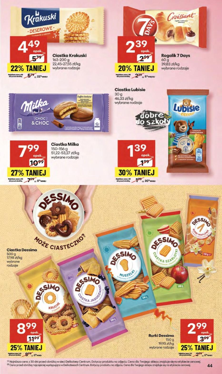 Gazetka promocyjna Delikatesy Centrum str. 44