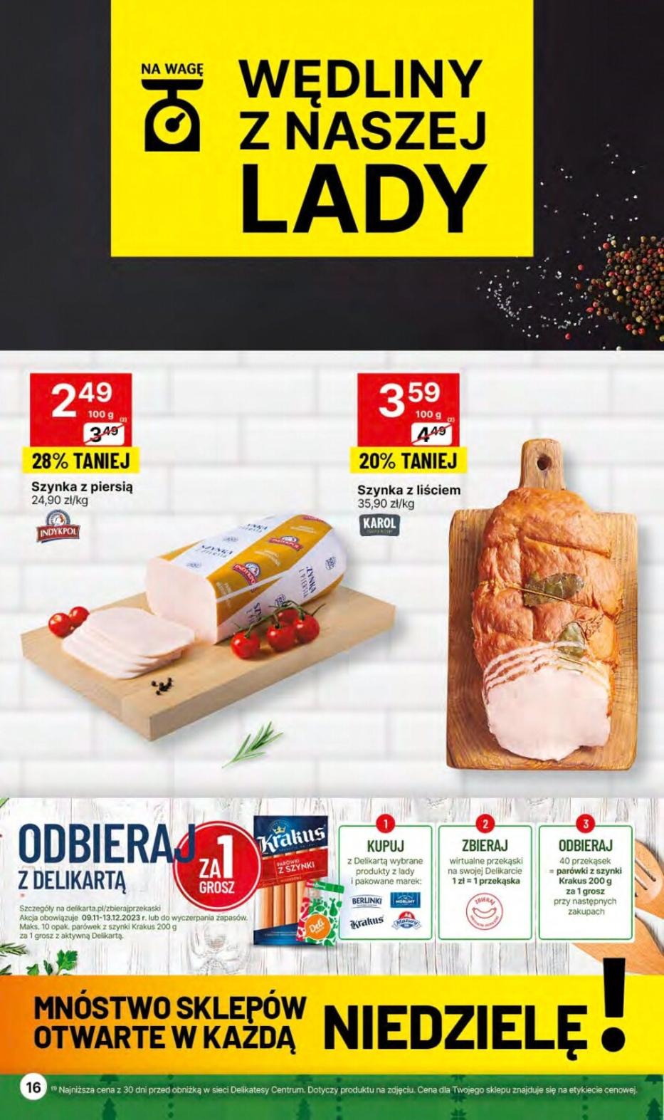 Gazetka promocyjna Delikatesy Centrum str. 16