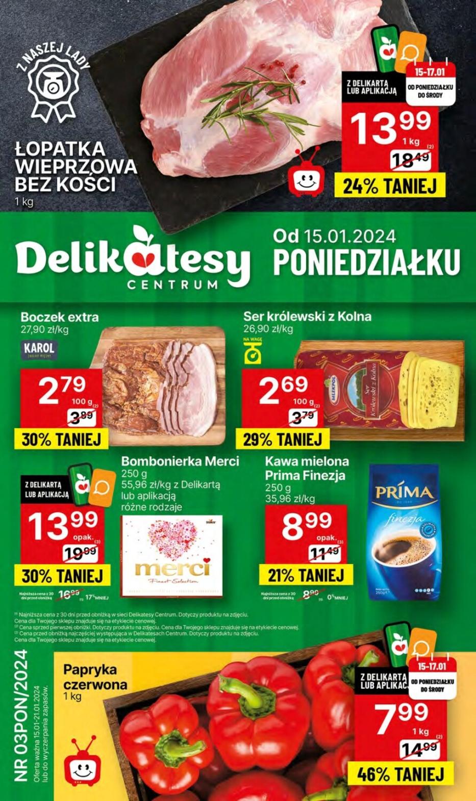 Gazetka promocyjna Delikatesy Centrum str. 1