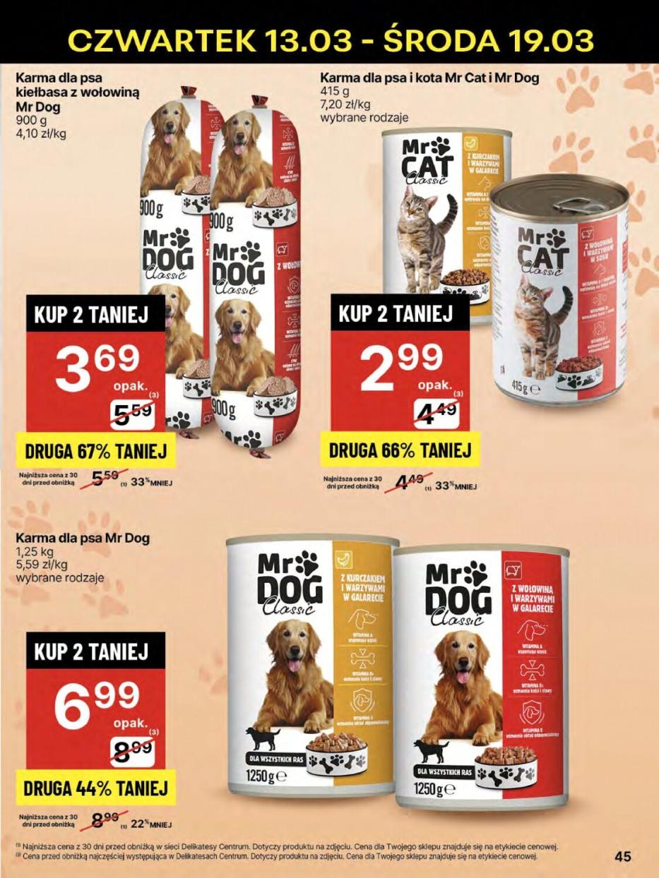 Gazetka promocyjna Delikatesy Centrum str. 45