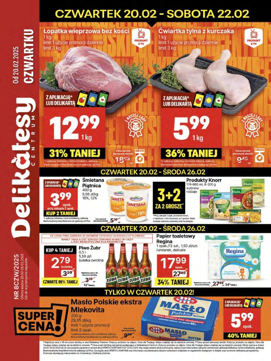 Gazetka promocyjna Delikatesy Centrum str. 1