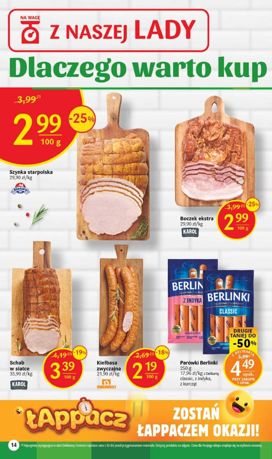 Gazetka promocyjna Delikatesy Centrum str. 14