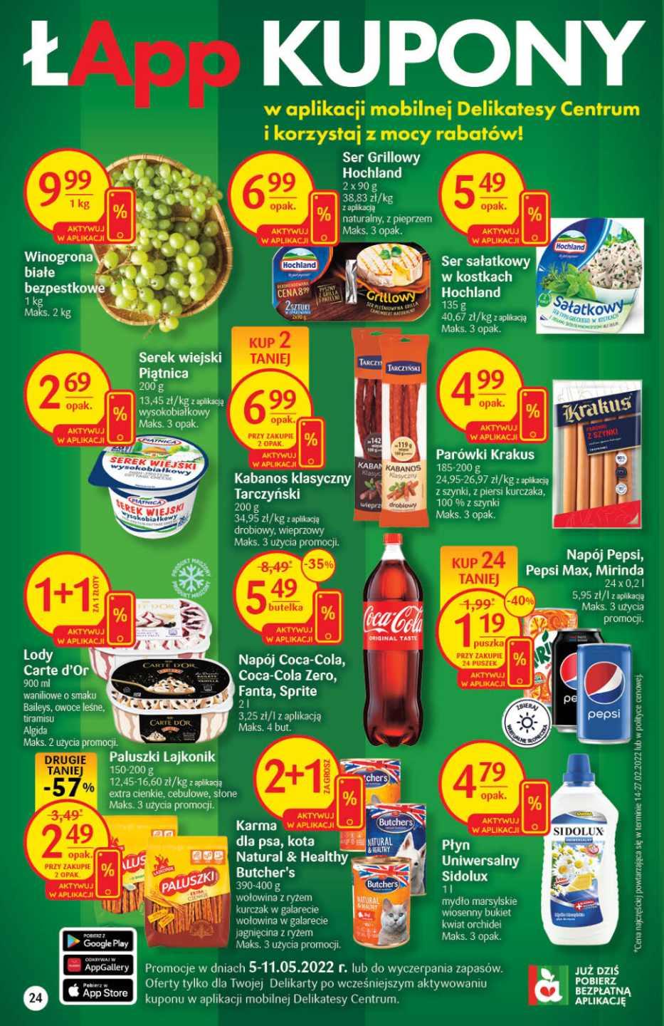 Gazetka promocyjna Delikatesy Centrum str. 24