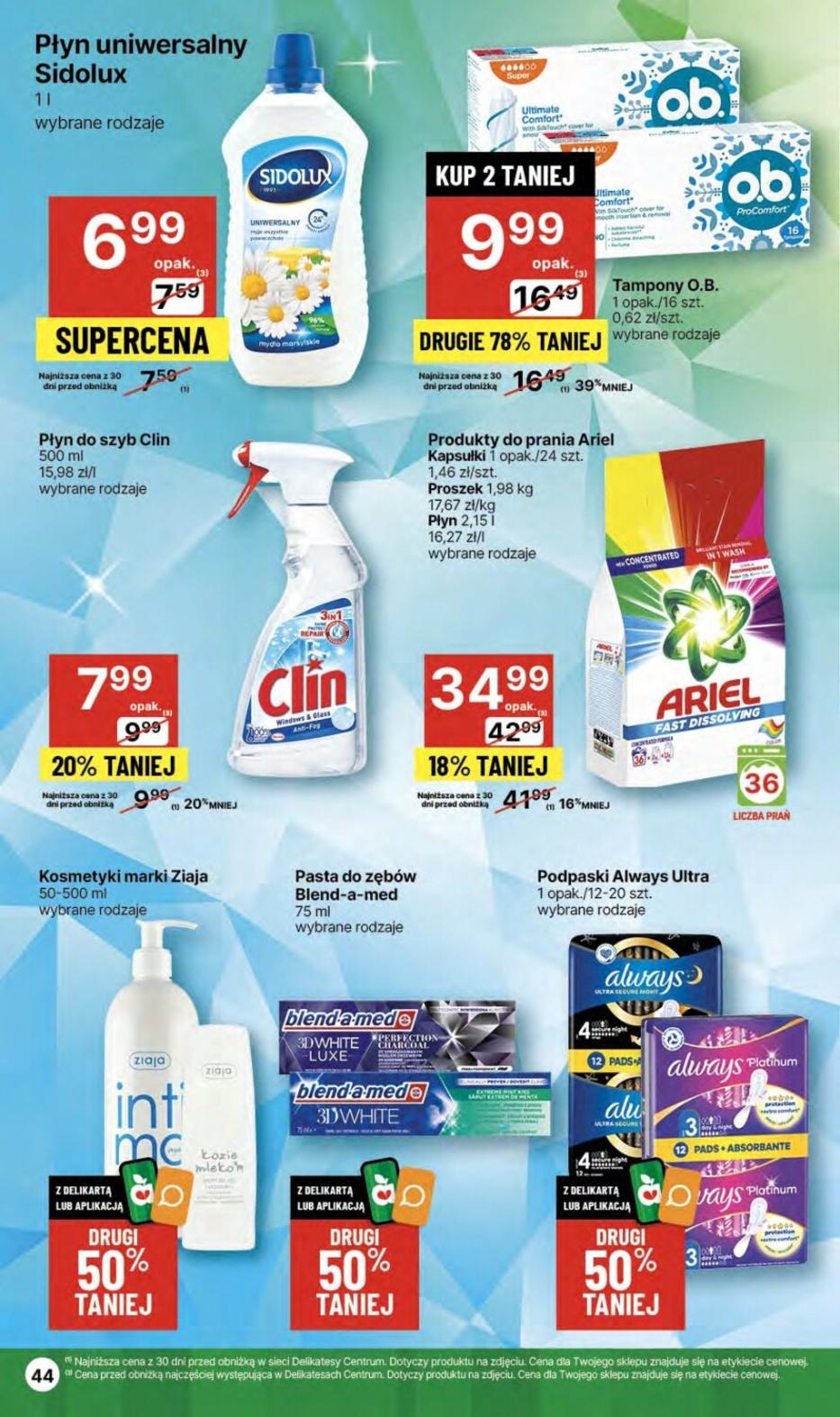 Gazetka promocyjna Delikatesy Centrum str. 44