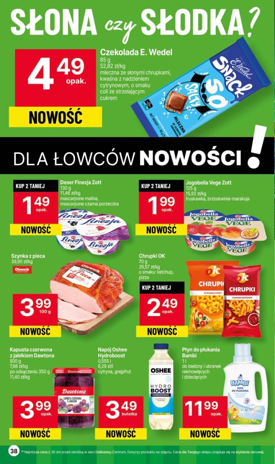 Gazetka promocyjna Delikatesy Centrum str. 38