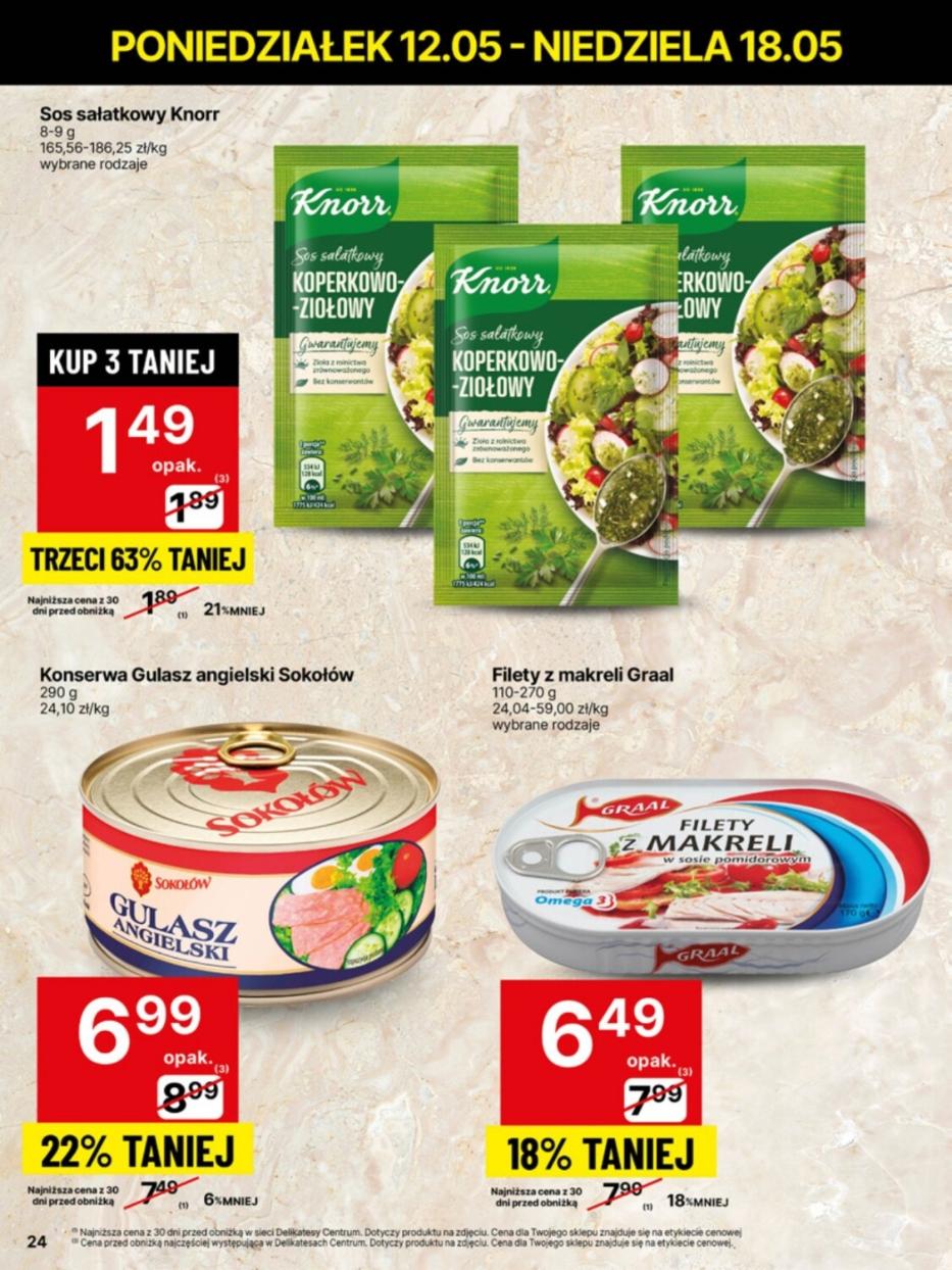 Gazetka promocyjna Delikatesy Centrum str. 24