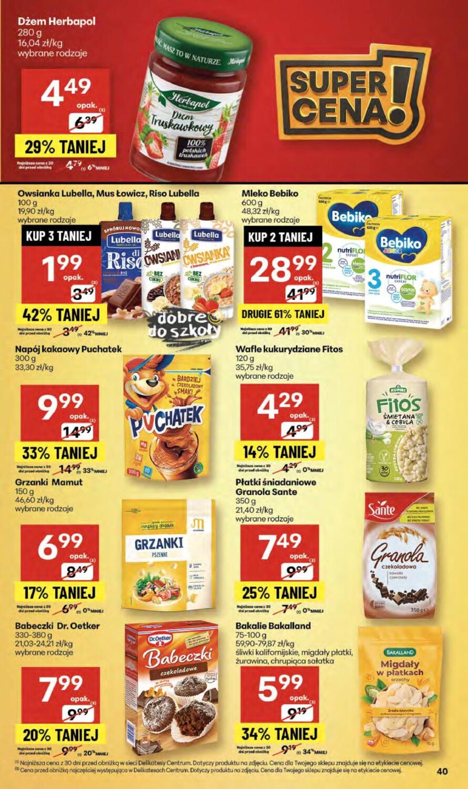 Gazetka promocyjna Delikatesy Centrum str. 40