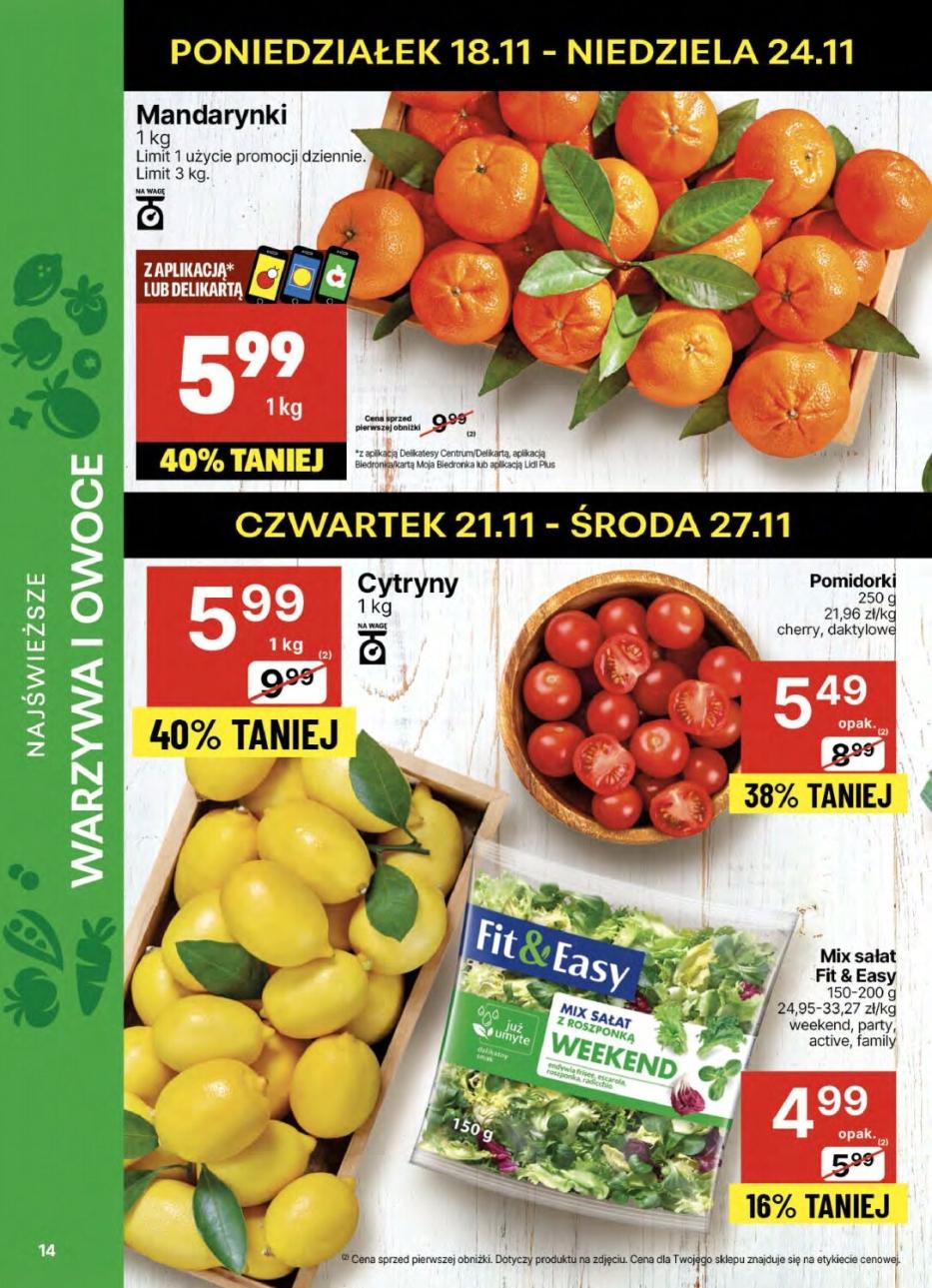 Gazetka promocyjna Delikatesy Centrum str. 14