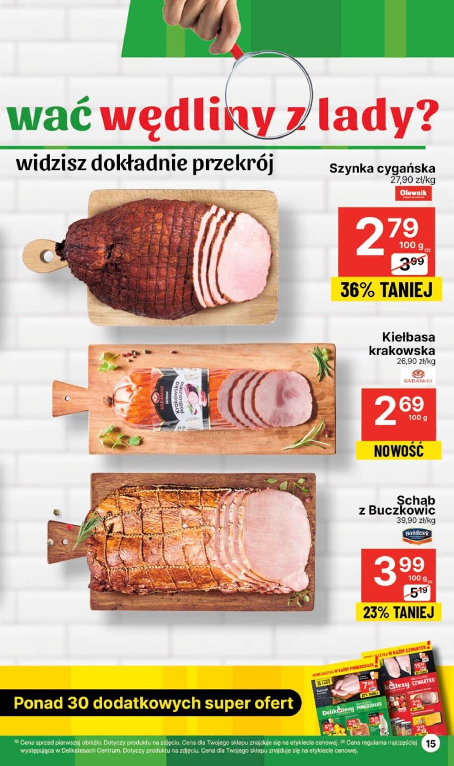 Gazetka promocyjna Delikatesy Centrum str. 15