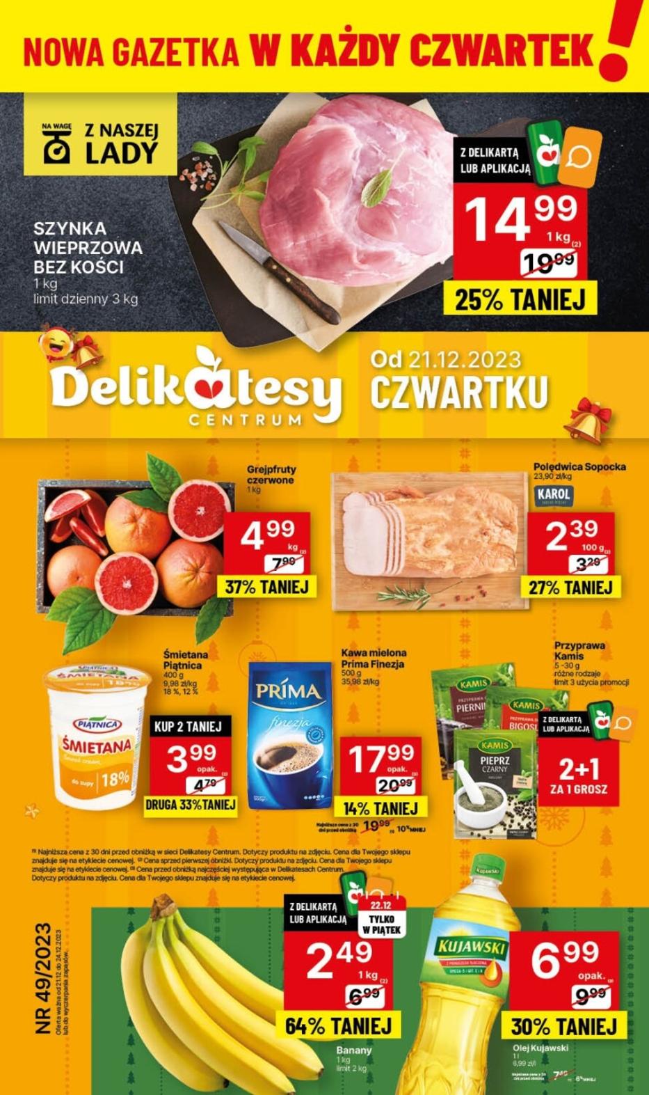 Gazetka promocyjna Delikatesy Centrum str. 1