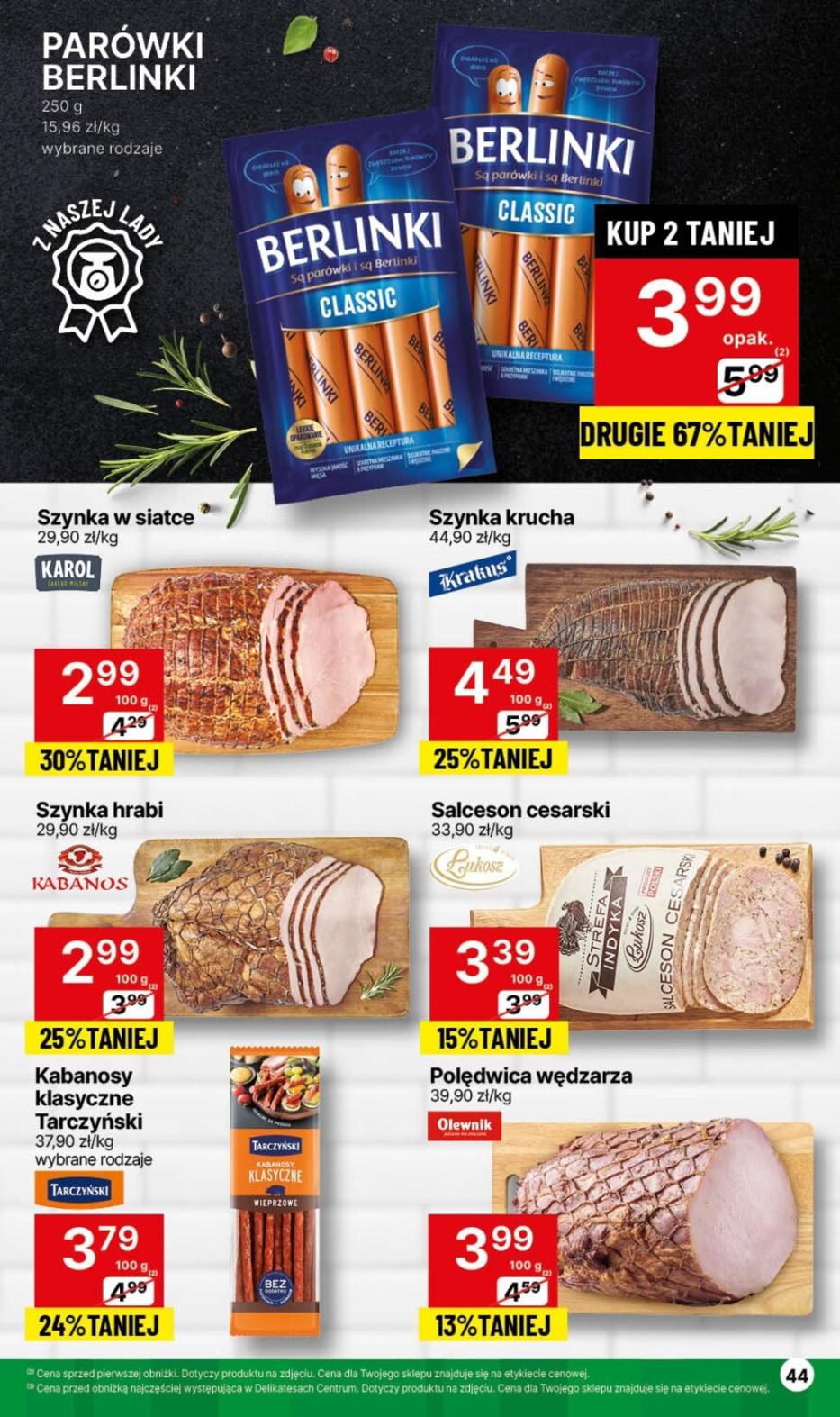 Gazetka promocyjna Delikatesy Centrum str. 44