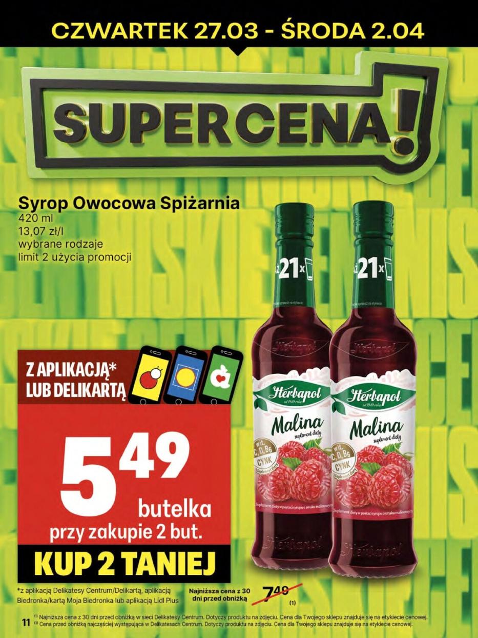 Gazetka promocyjna Delikatesy Centrum str. 11