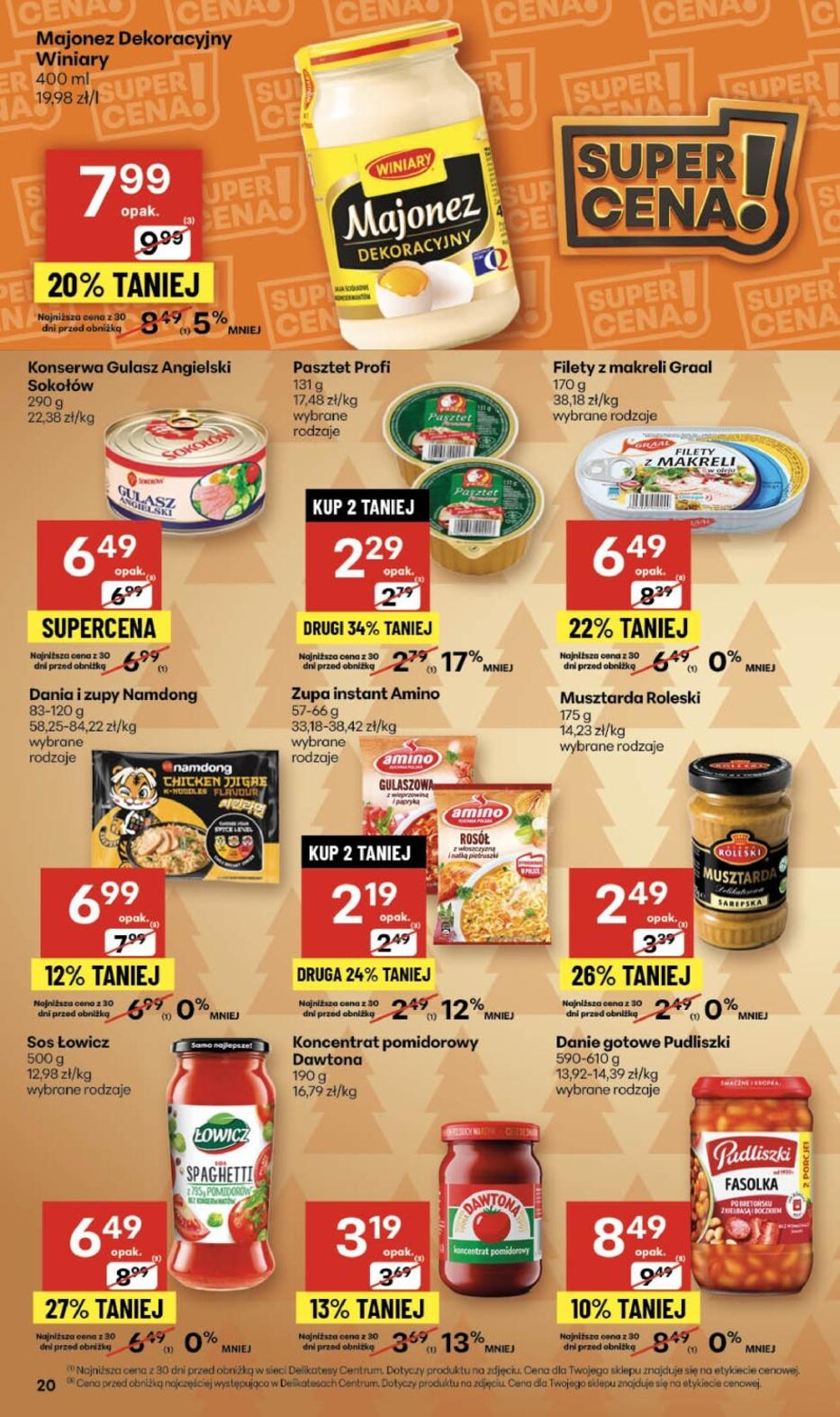 Gazetka promocyjna Delikatesy Centrum str. 20
