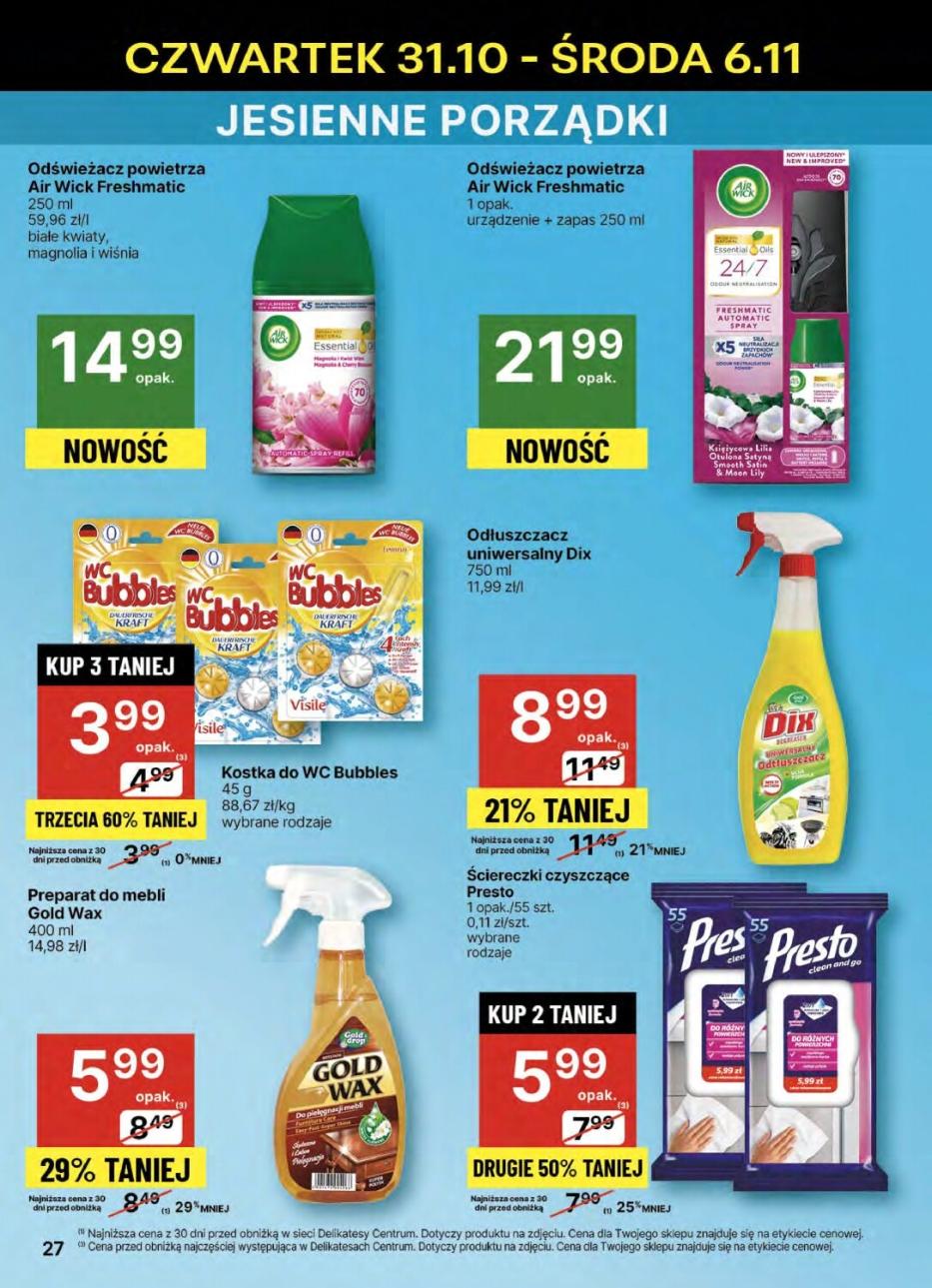 Gazetka promocyjna Delikatesy Centrum str. 27