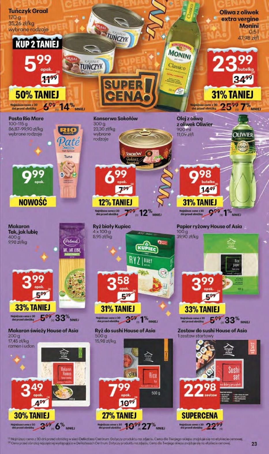 Gazetka promocyjna Delikatesy Centrum str. 23
