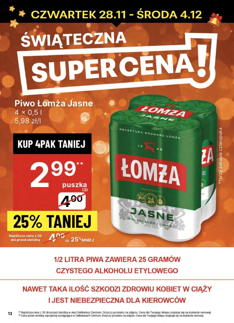 Gazetka promocyjna Delikatesy Centrum str. 13