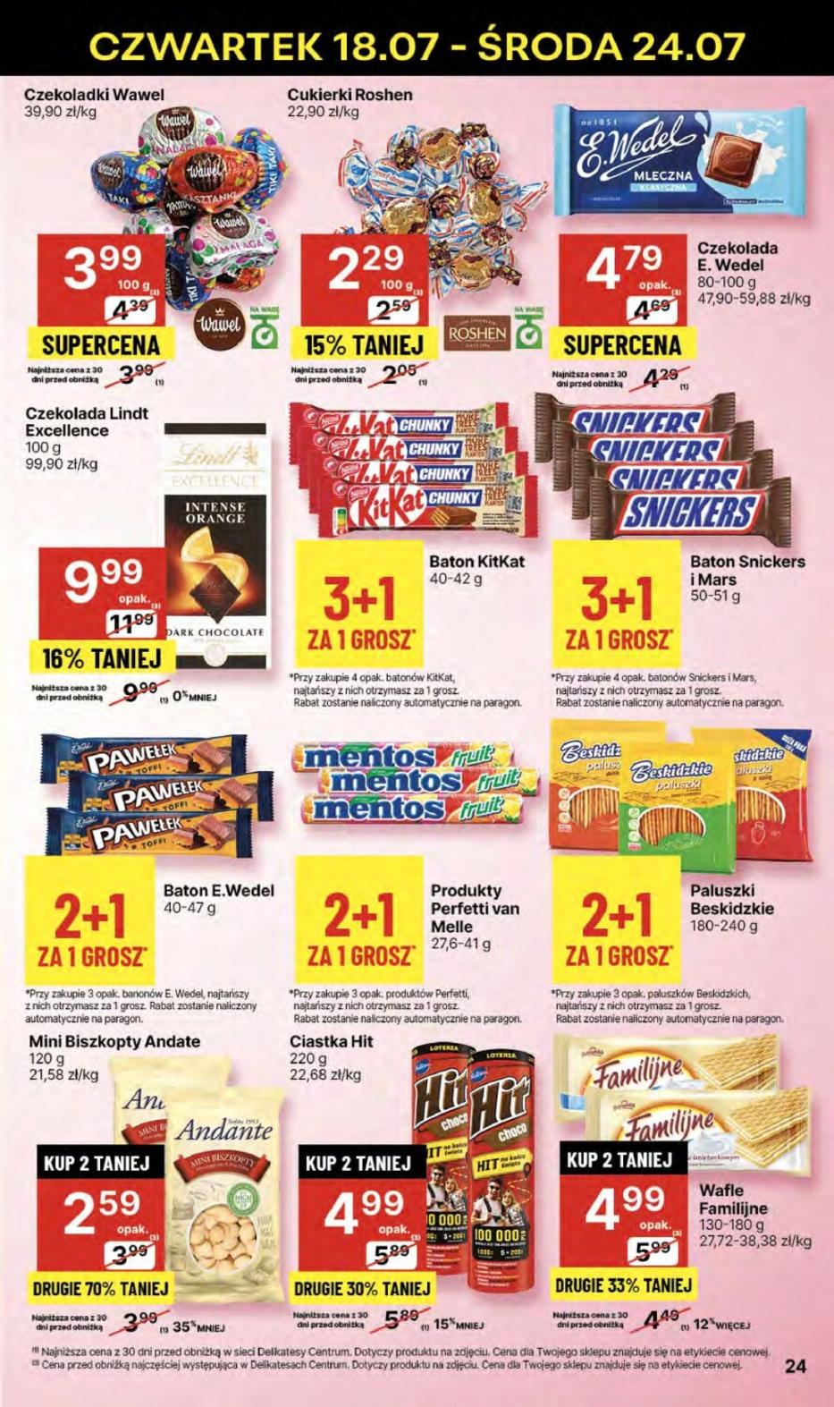 Gazetka promocyjna Delikatesy Centrum str. 24