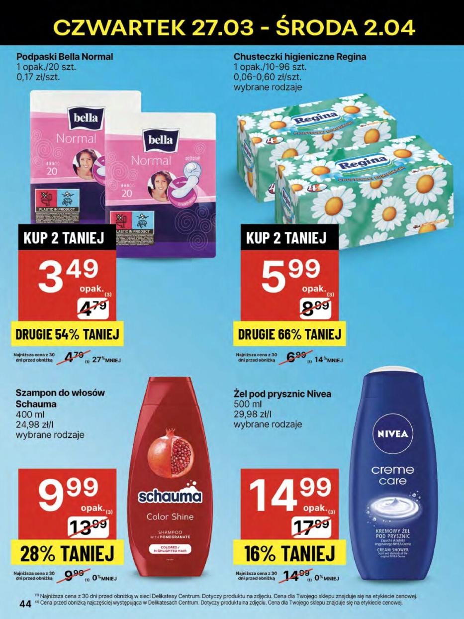 Gazetka promocyjna Delikatesy Centrum str. 44
