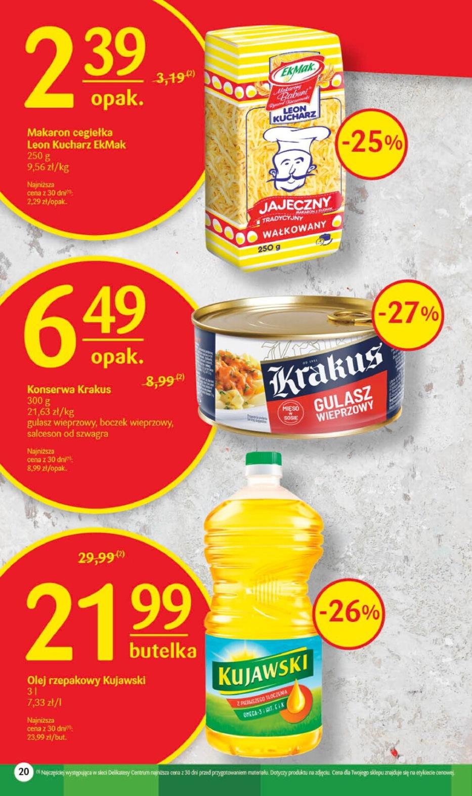 Gazetka promocyjna Delikatesy Centrum str. 20