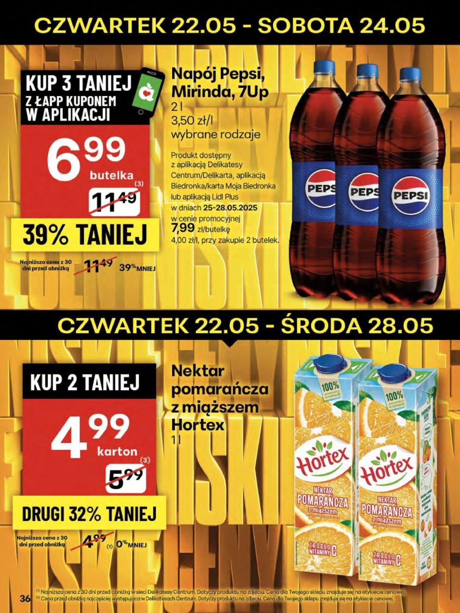 Gazetka promocyjna Delikatesy Centrum str. 36