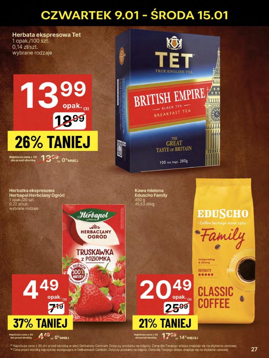 Gazetka promocyjna Delikatesy Centrum str. 27